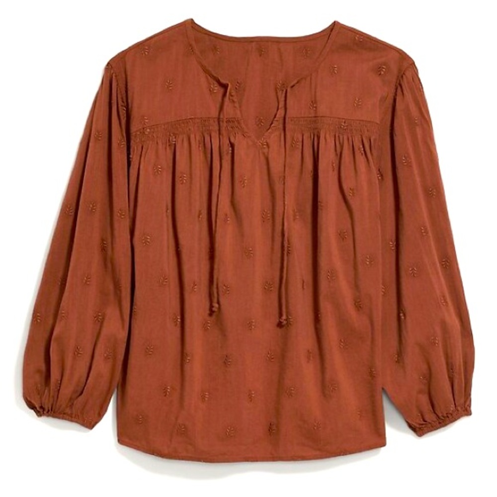 Old Navy Long Sleeves Embroidered Poet Blouse Size XS Boho Bohemian Autumn Fall
